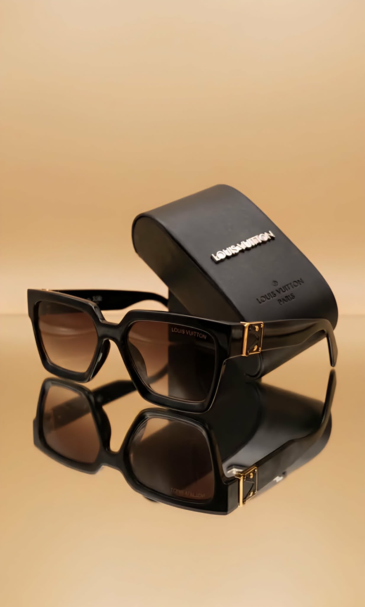 Luis Vuitton Sunglasses Men ( Gold Edition )