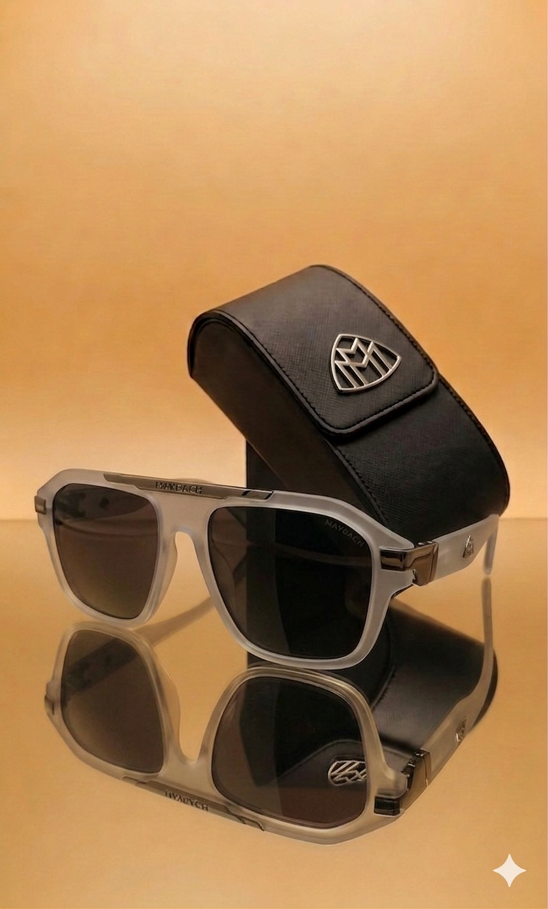 Maybach Sunglasses Men ( Silver Mat Edition )