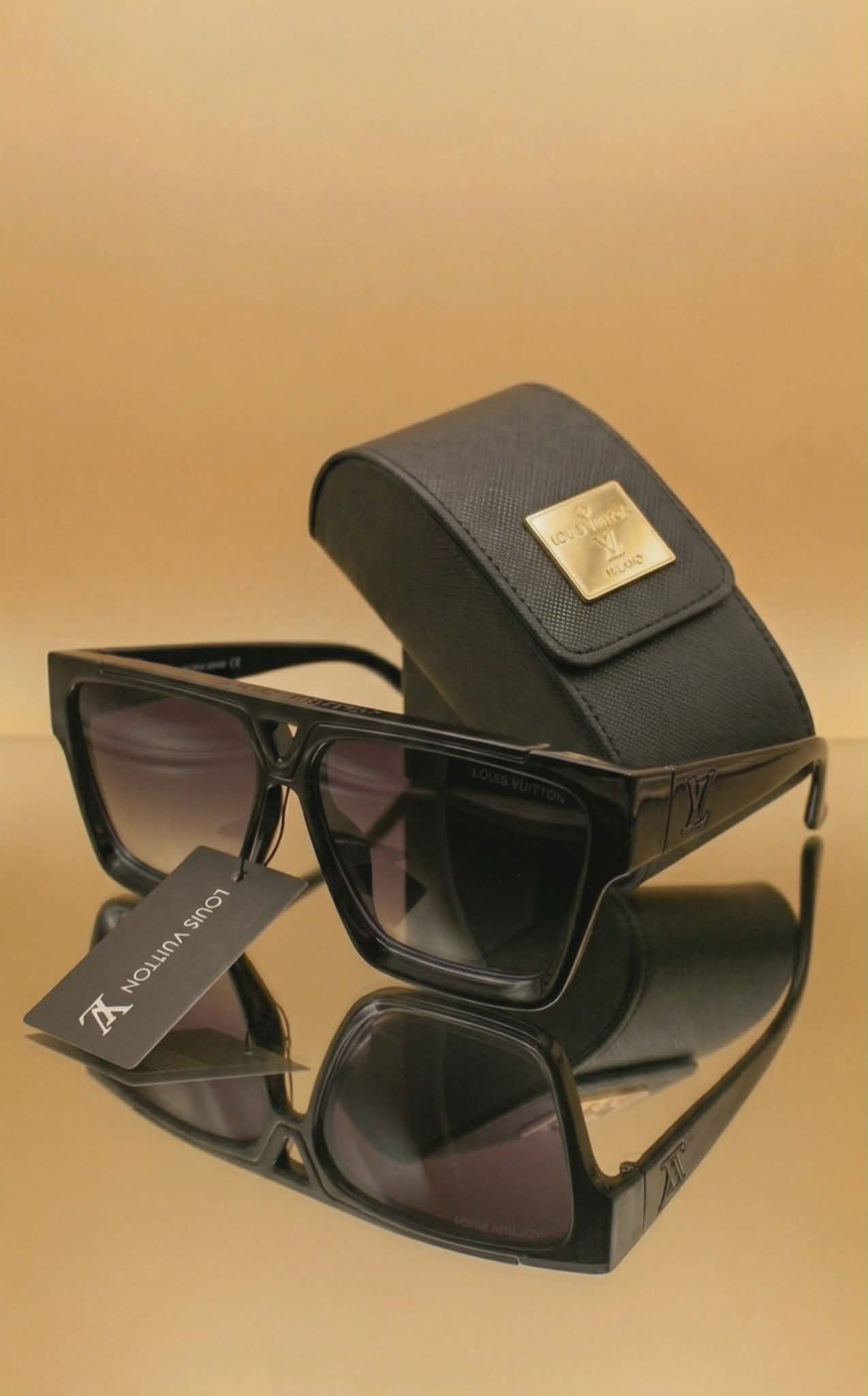 Luis Vuitton Sunglasses Men ( Full Black Edition )