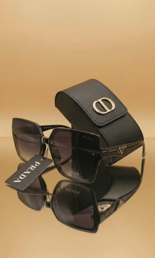 Prada Sunglasses Women ( Full Black )