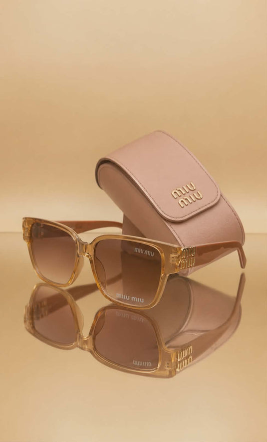 Miu miu Sunglasses Women ( Pink&Gold Edition )