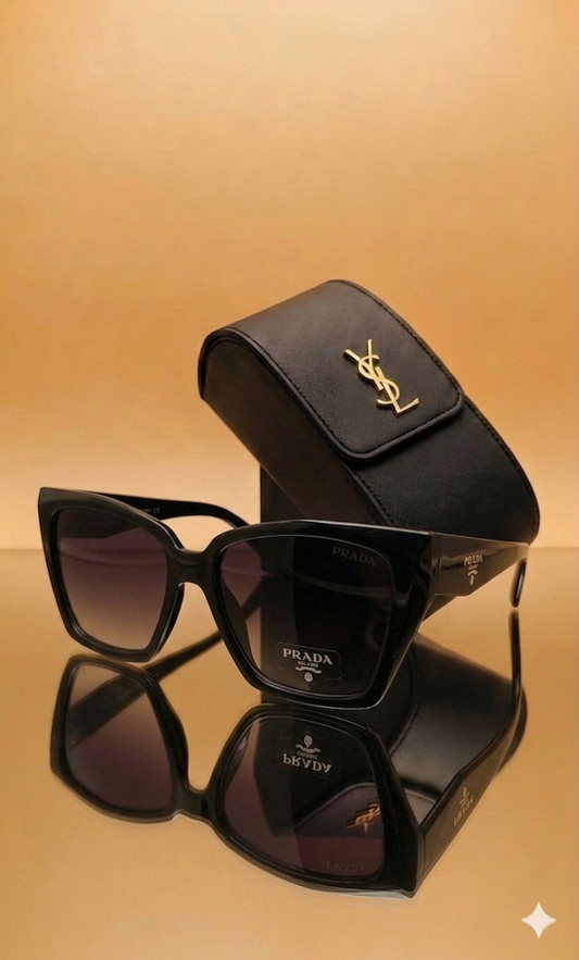 YSL Sunglasses Women ( Black Mask )