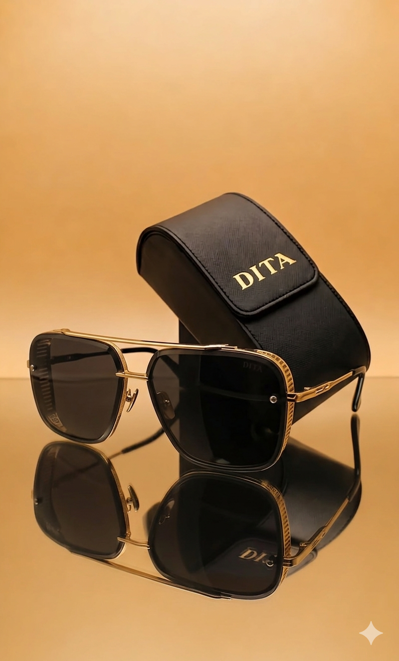 Dita Sunglasses Men ( Black&Gold Edition )
